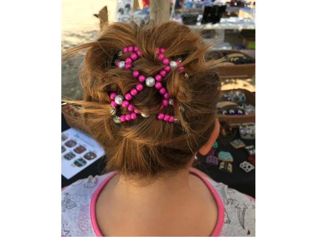 African Butterfly Chameleon Hair Comb - Dupla Brown 57