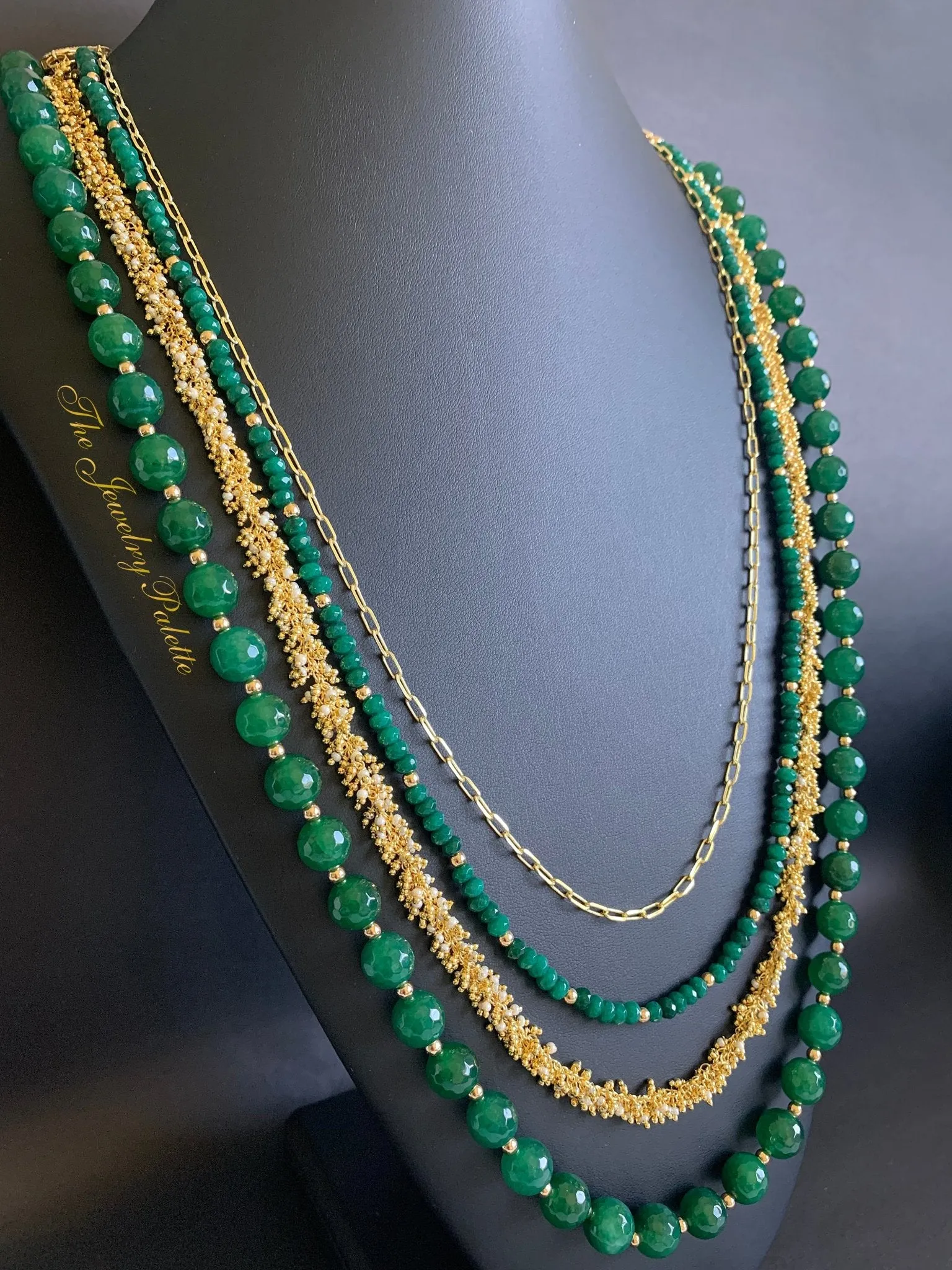 Asna green cluster with gold edged citrine drop earrings