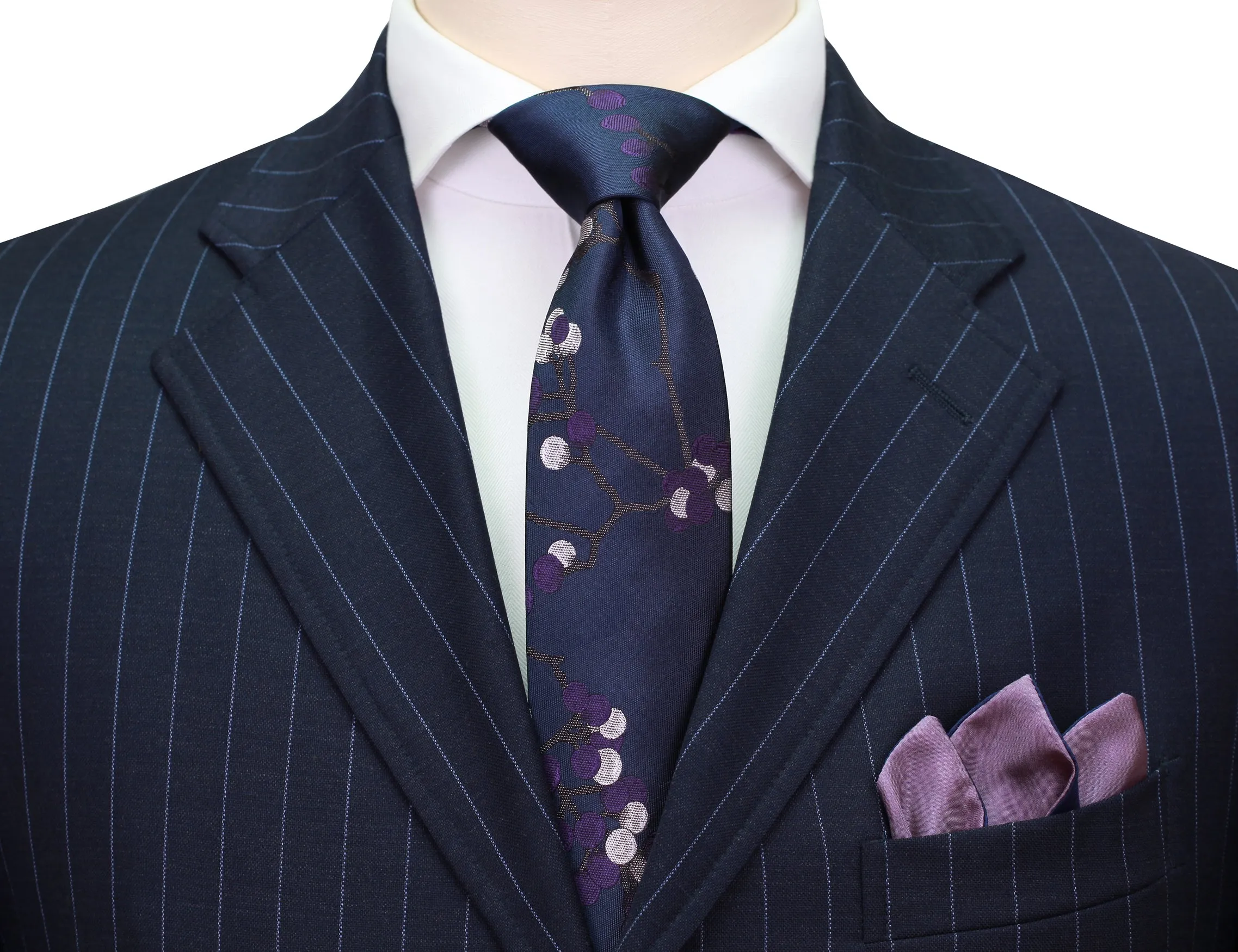 Berries Tie in Lapis