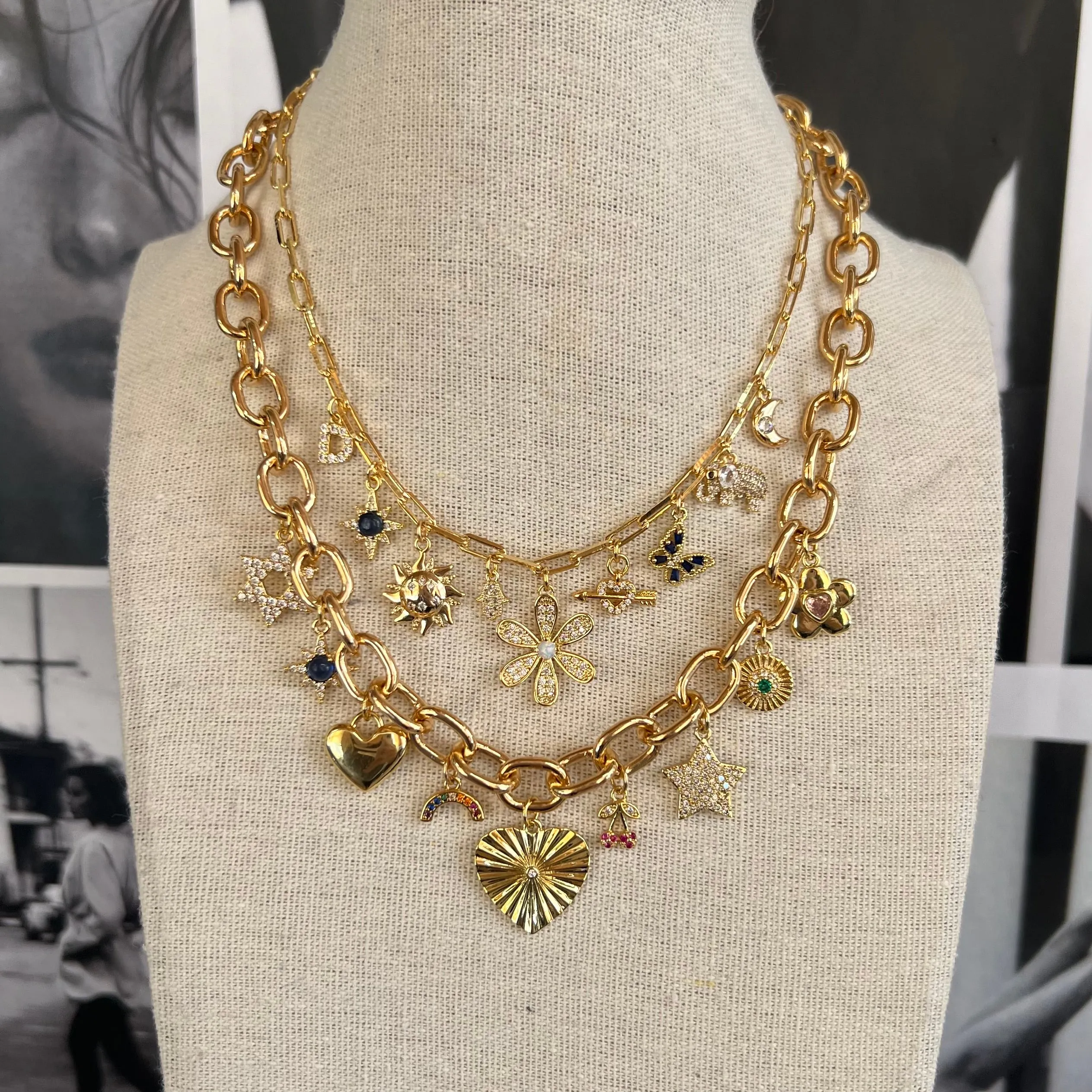 Bespoke Link Chain Charm Necklace