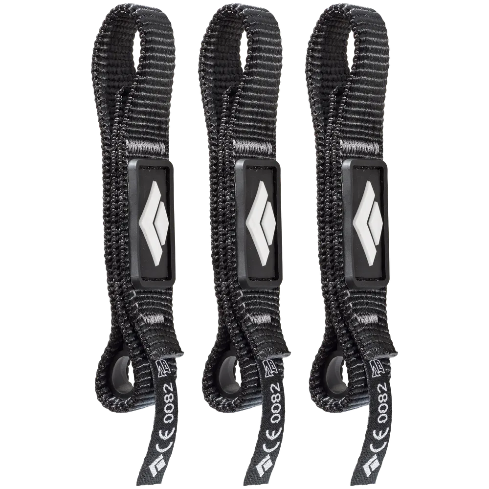 Black Diamond Diamond Dogbone 12cm 3-Pack Black | Buy Black Diamond Diamond Dogbone 12cm 3-Pack Black here | Outnorth