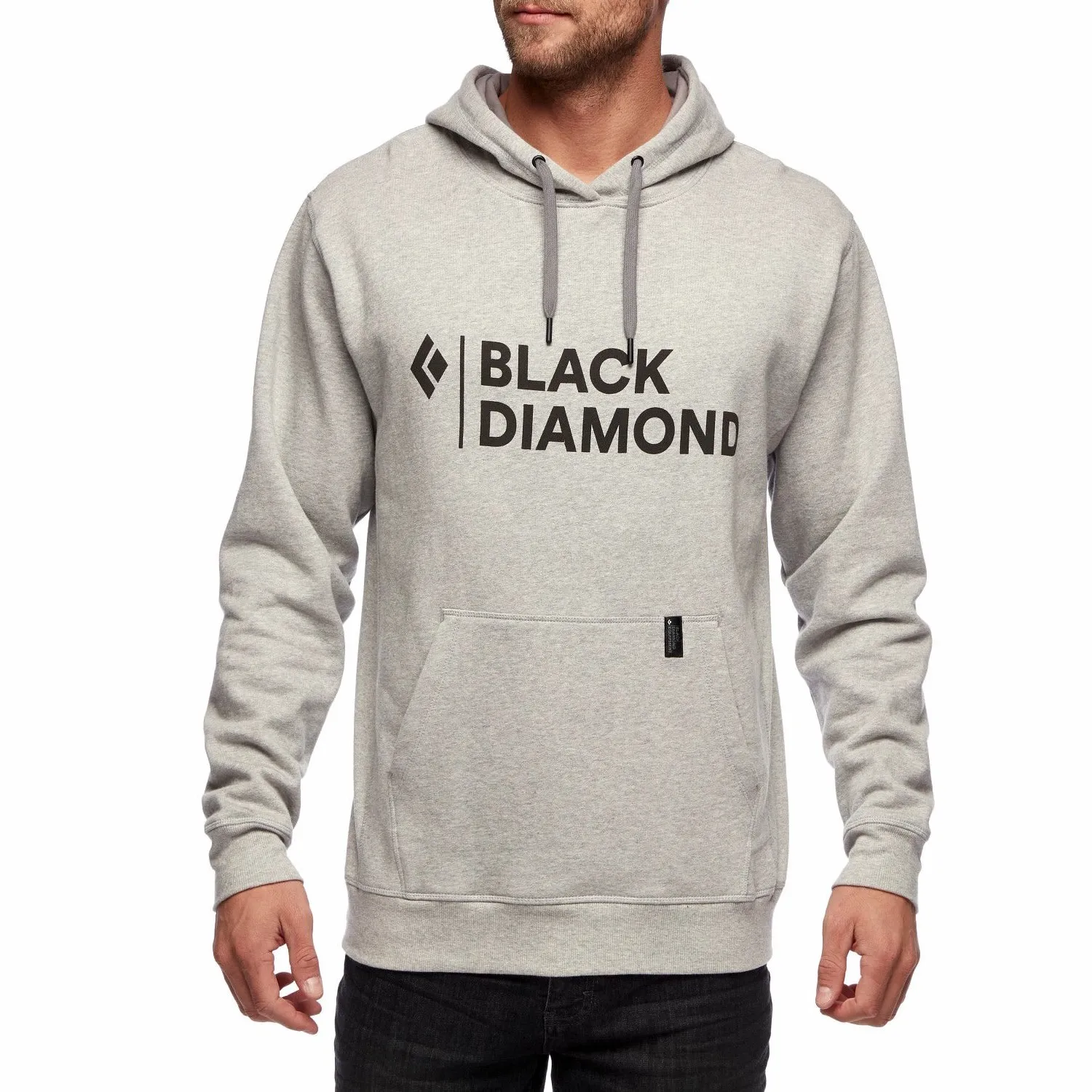 Black Diamond Men&#x27;s Stacked Logo Hoody Nickel Heather | Buy Black Diamond Men&#x27;s Stacked Logo Hoody Nickel Heather here | Outnorth