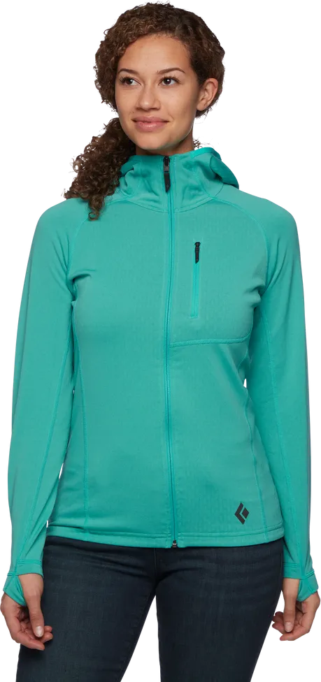 Black Diamond Women&#x27;s Coefficient Fleece Hoody Black | Buy Black Diamond Women&#x27;s Coefficient Fleece Hoody Black here | Outnorth