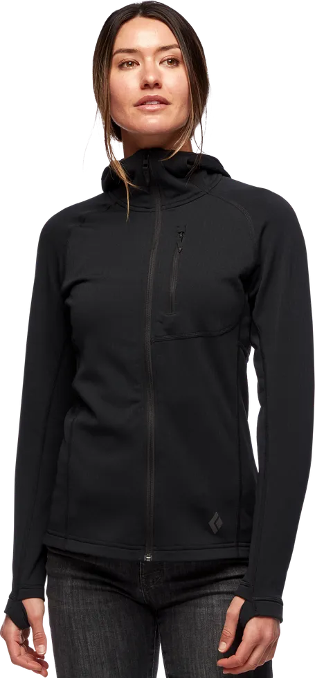 Black Diamond Women&#x27;s Coefficient Fleece Hoody Black | Buy Black Diamond Women&#x27;s Coefficient Fleece Hoody Black here | Outnorth