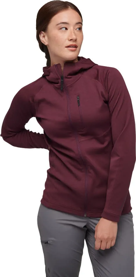 Black Diamond Women&#x27;s Coefficient Fleece Hoody Black | Buy Black Diamond Women&#x27;s Coefficient Fleece Hoody Black here | Outnorth