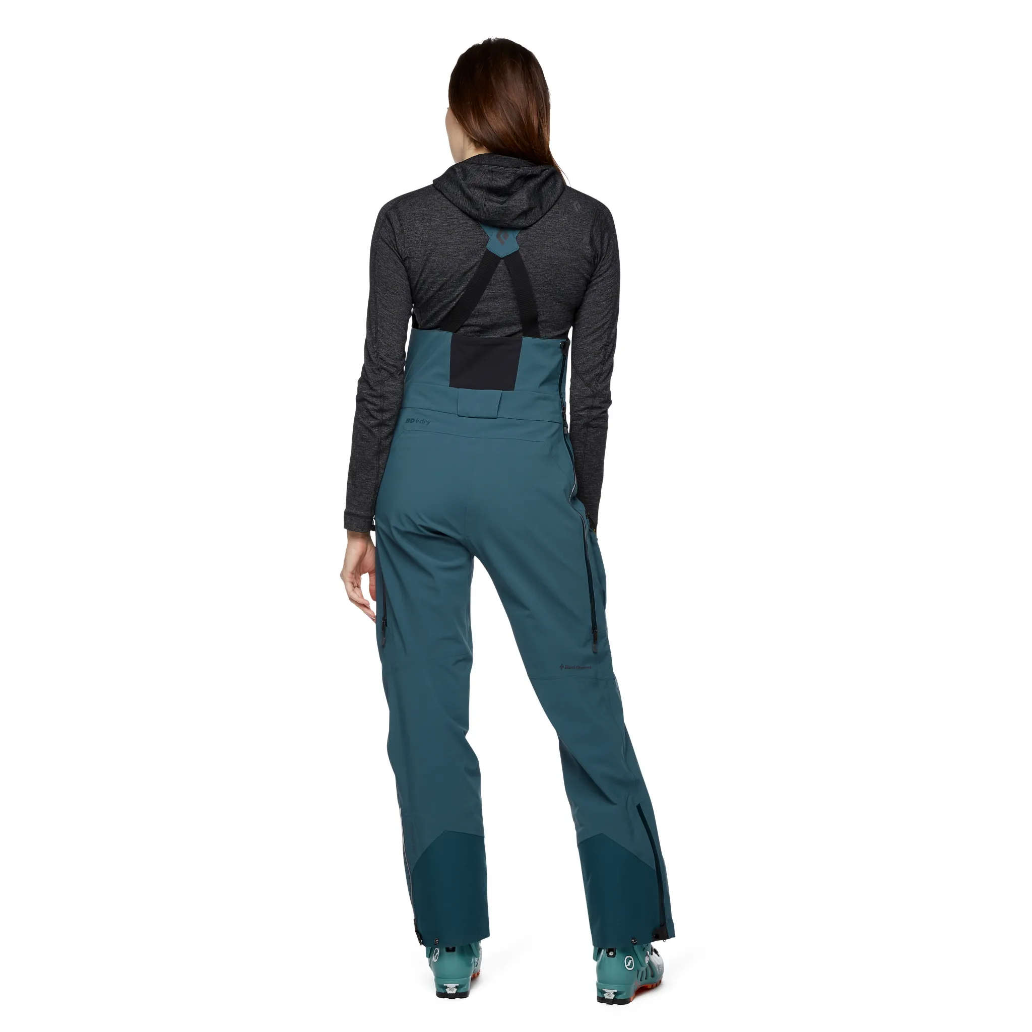 Black Diamond Women&#x27;s Recon Stretch Bibs Azurite | Buy Black Diamond Women&#x27;s Recon Stretch Bibs Azurite here | Outnorth