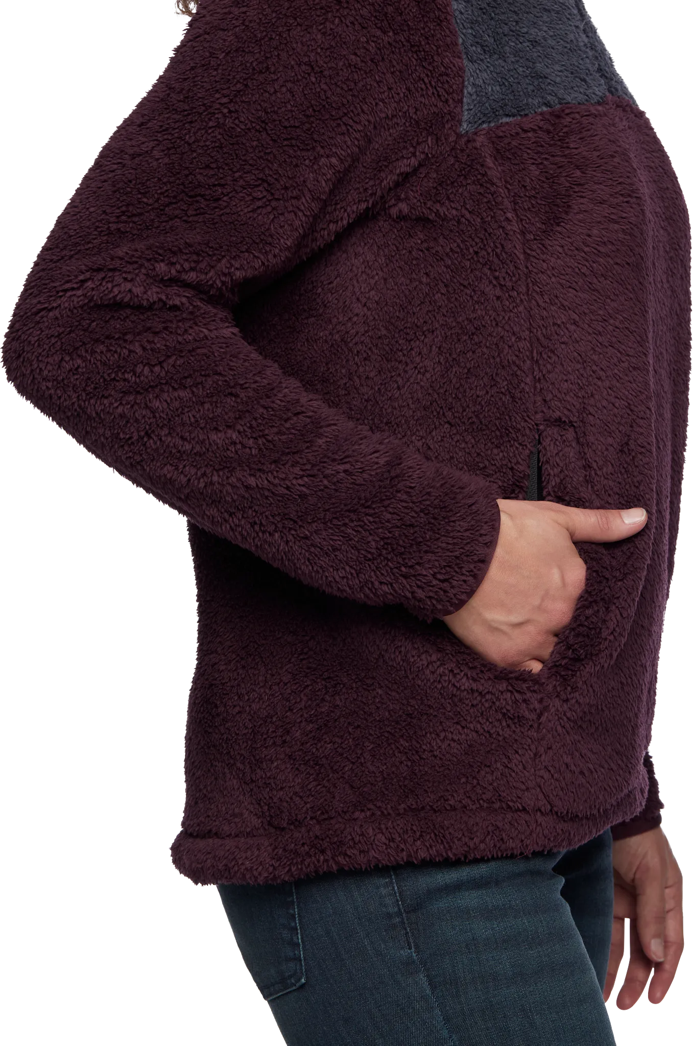 Black Diamond Women&#x27;s Roadie 1/4 Zip Fleece Bordeaux/Carbon | Buy Black Diamond Women&#x27;s Roadie 1/4 Zip Fleece Bordeaux/Carbon here | Outnorth