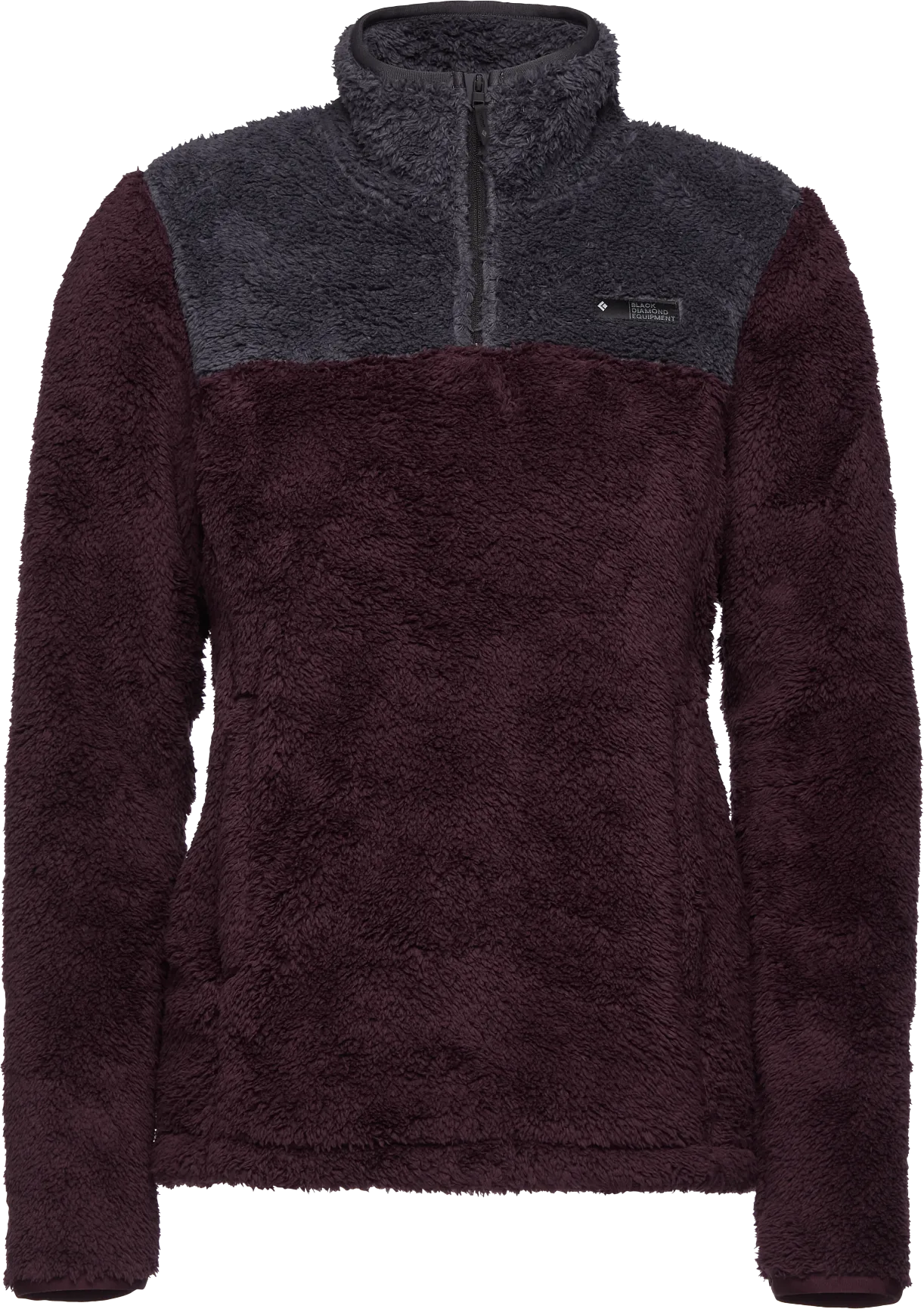 Black Diamond Women&#x27;s Roadie 1/4 Zip Fleece Bordeaux/Carbon | Buy Black Diamond Women&#x27;s Roadie 1/4 Zip Fleece Bordeaux/Carbon here | Outnorth