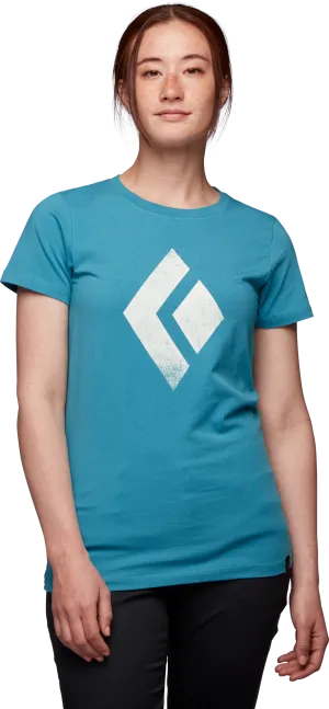 Black Diamond Women&#x27;s Shortsleeve Chalked Up Tee Cerulean Blue | Buy Black Diamond Women&#x27;s Shortsleeve Chalked Up Tee Cerulean Blue here | Outnorth