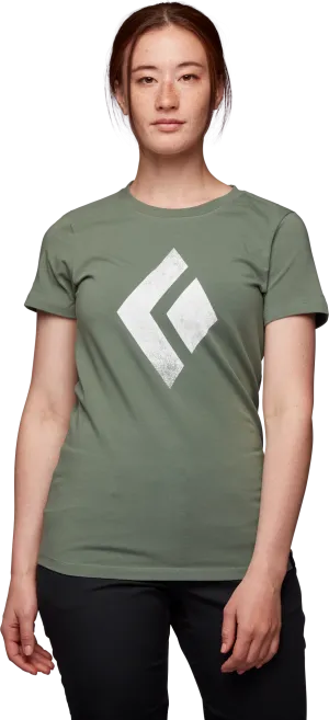 Black Diamond Women&#x27;s Shortsleeve Chalked Up Tee Laurel Green | Buy Black Diamond Women&#x27;s Shortsleeve Chalked Up Tee Laurel Green here | Outnorth