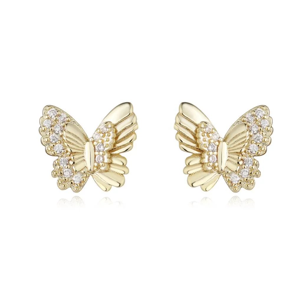 Butterfly Diamond Stud