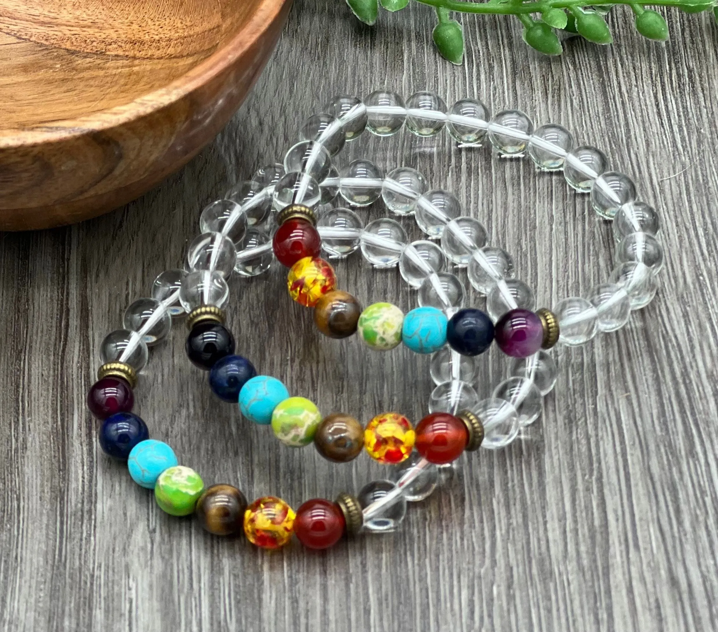 Clear Quartz Chakra Bracelet