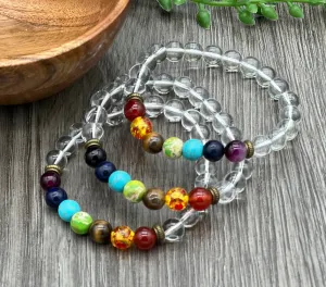 Clear Quartz Chakra Bracelet