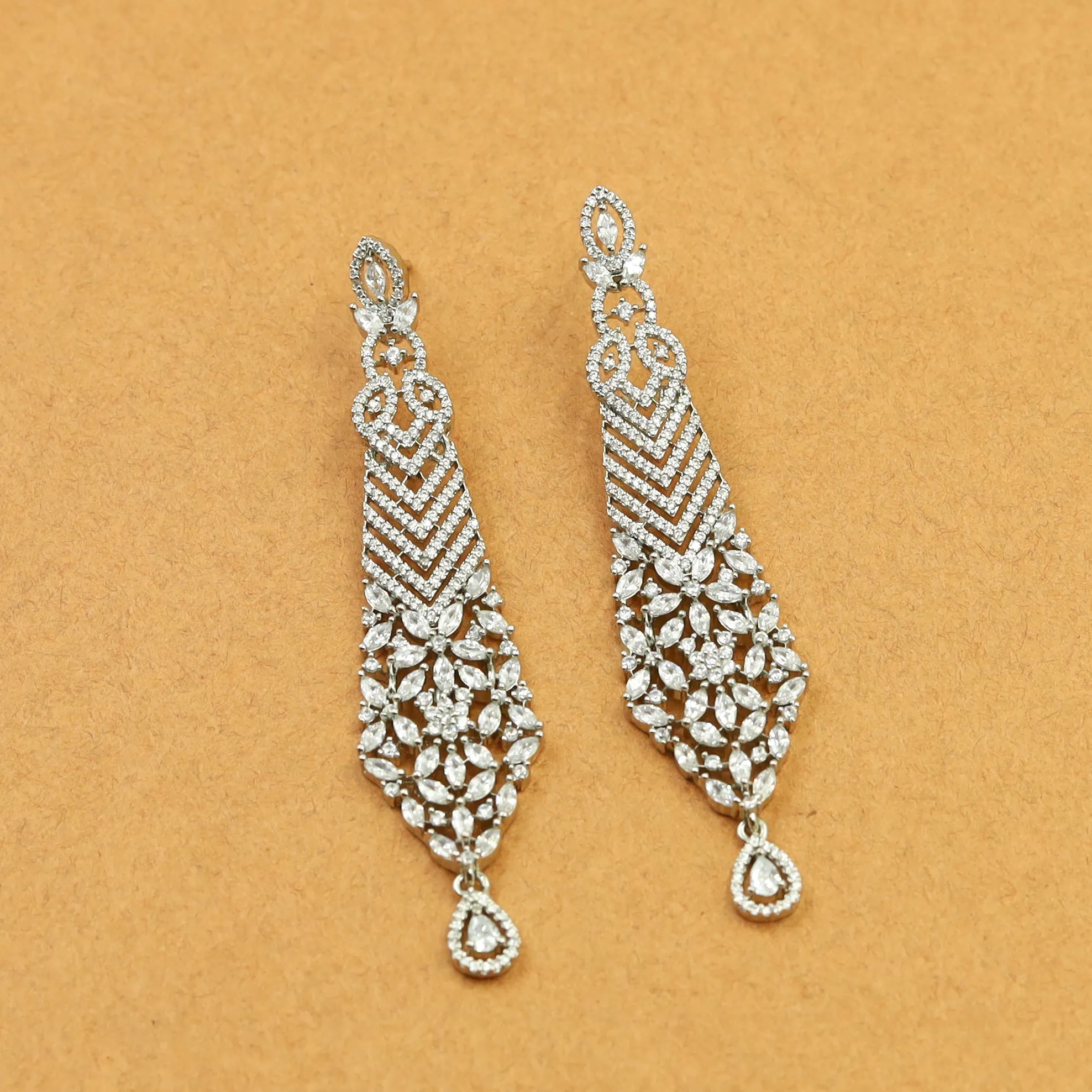 Danglers Zircon/AD Earring 10141-4