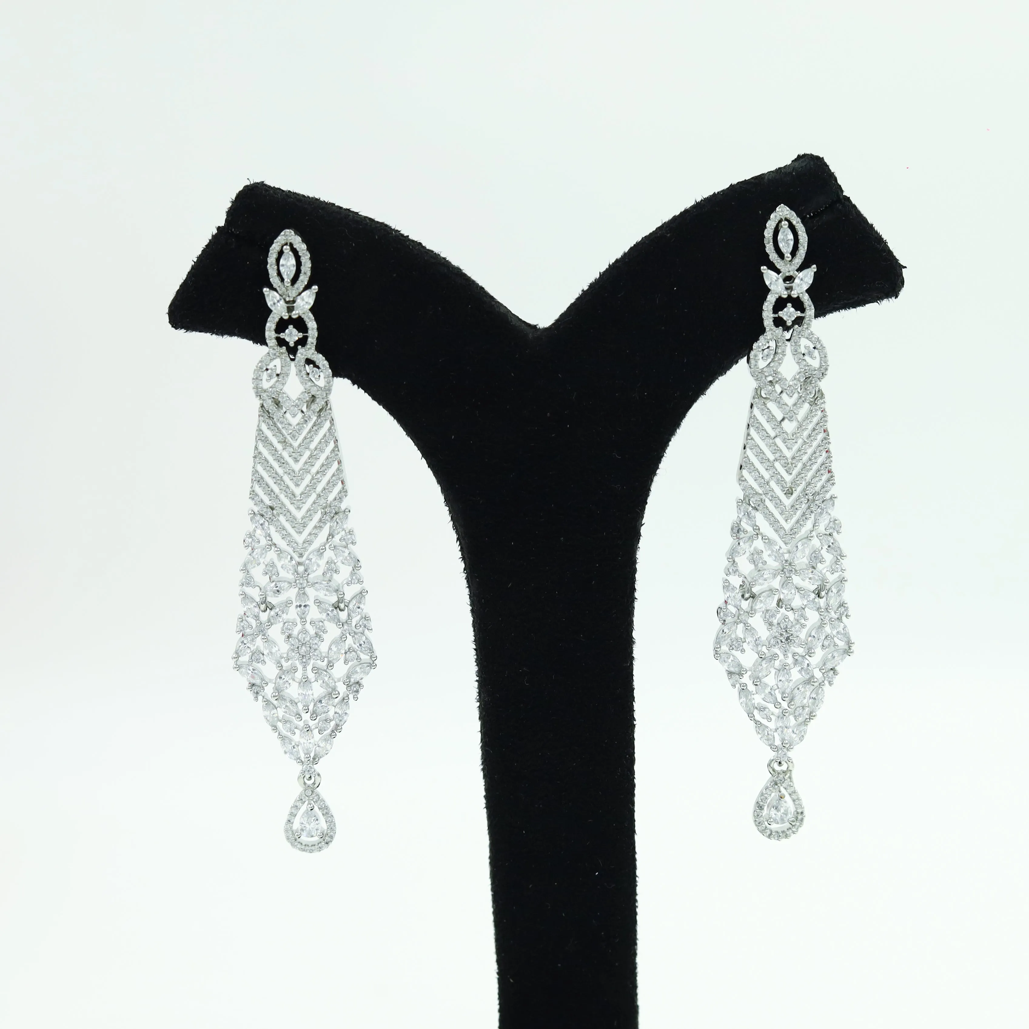 Danglers Zircon/AD Earring 10141-4
