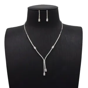 Elegant Cascade Silver Set