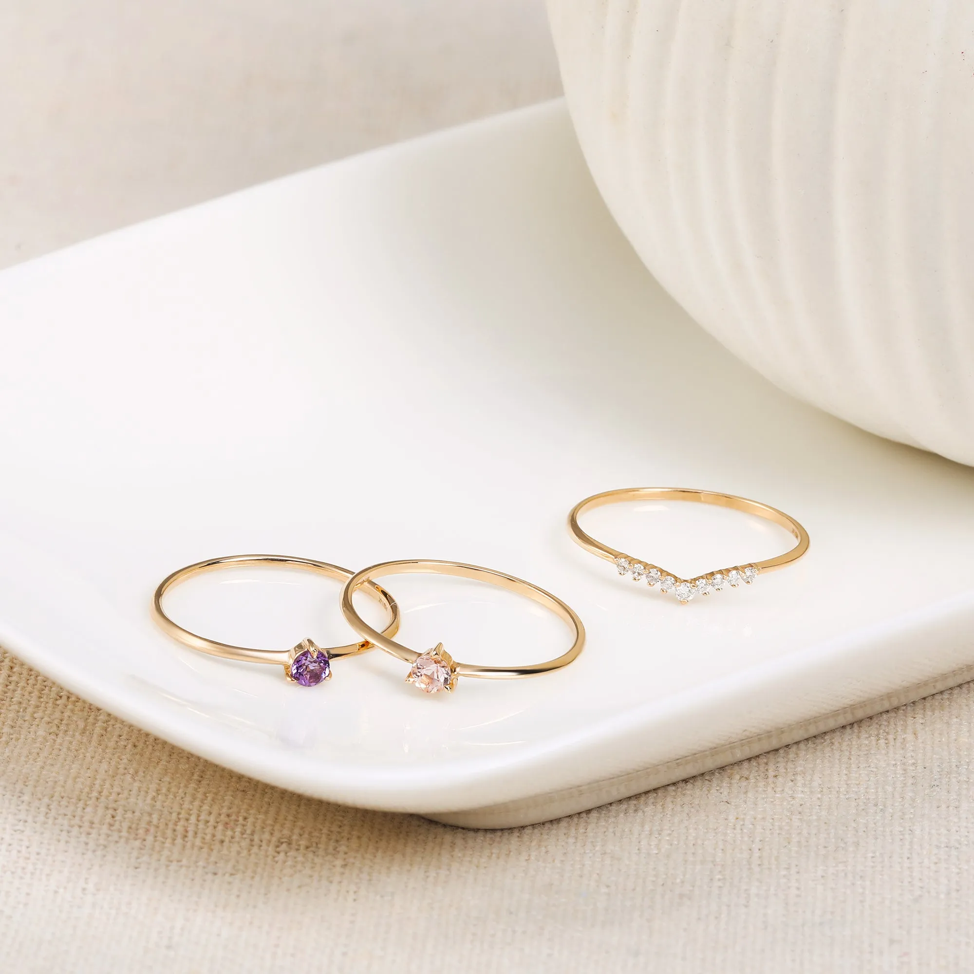 ELVA | Amethyst Solitaire Ring