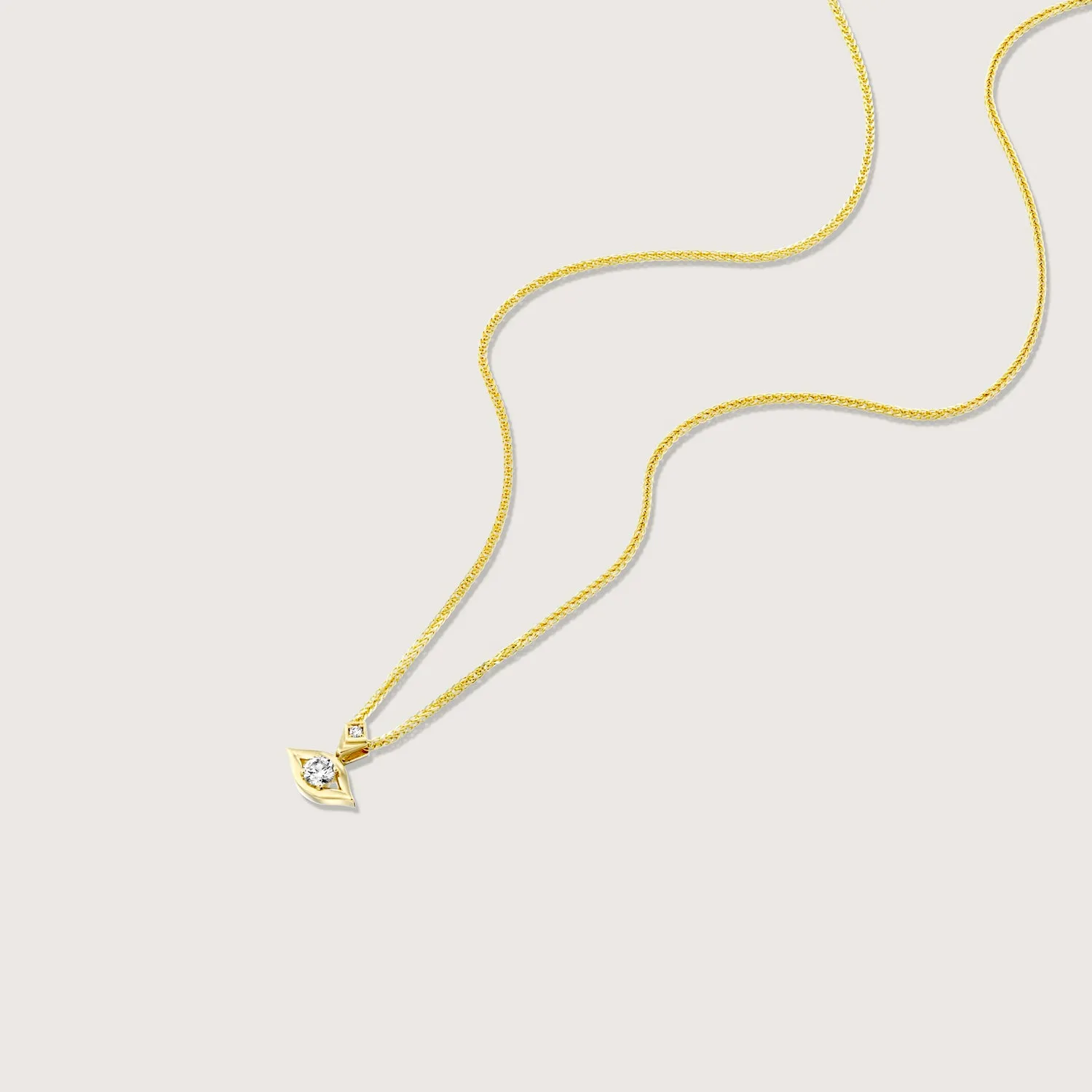 Evil Eye Gold Necklace Diamonds