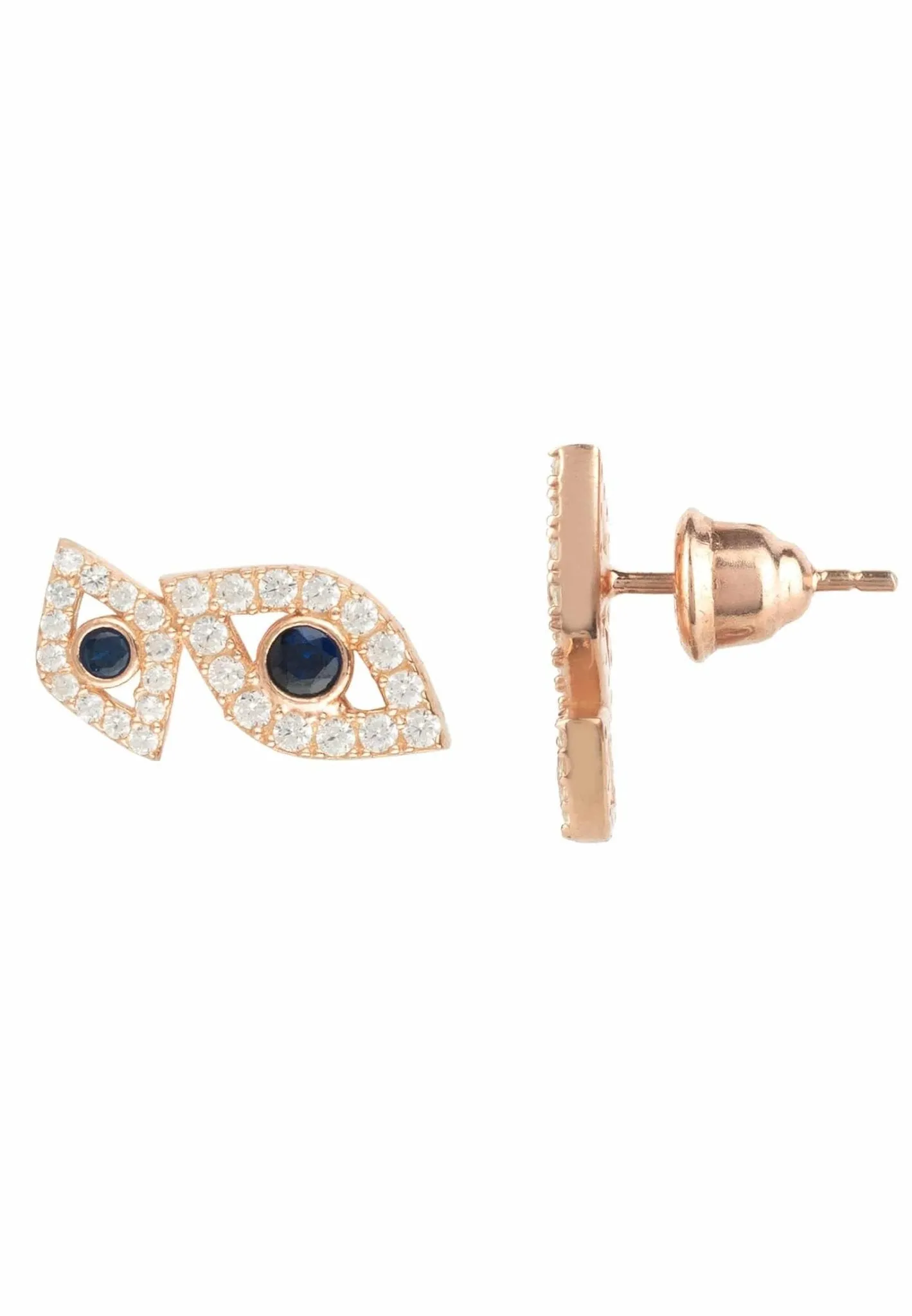 Eye Earrings Rosegold