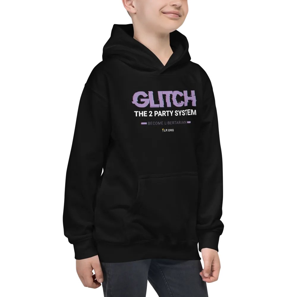Glitch the Two Party System Kids Hoodie