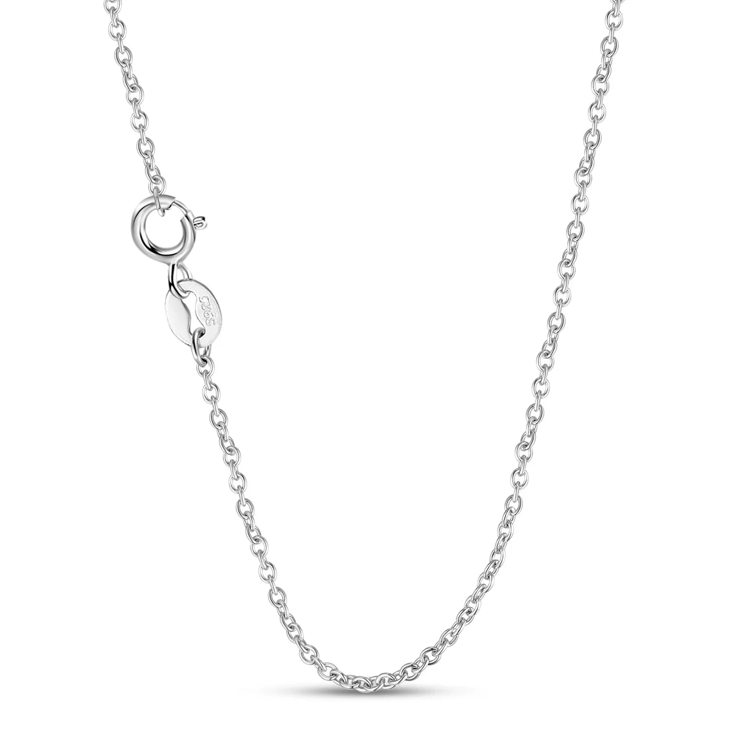 Halloween Three Sided Skull Head Tassel Zircon Silver Necklace