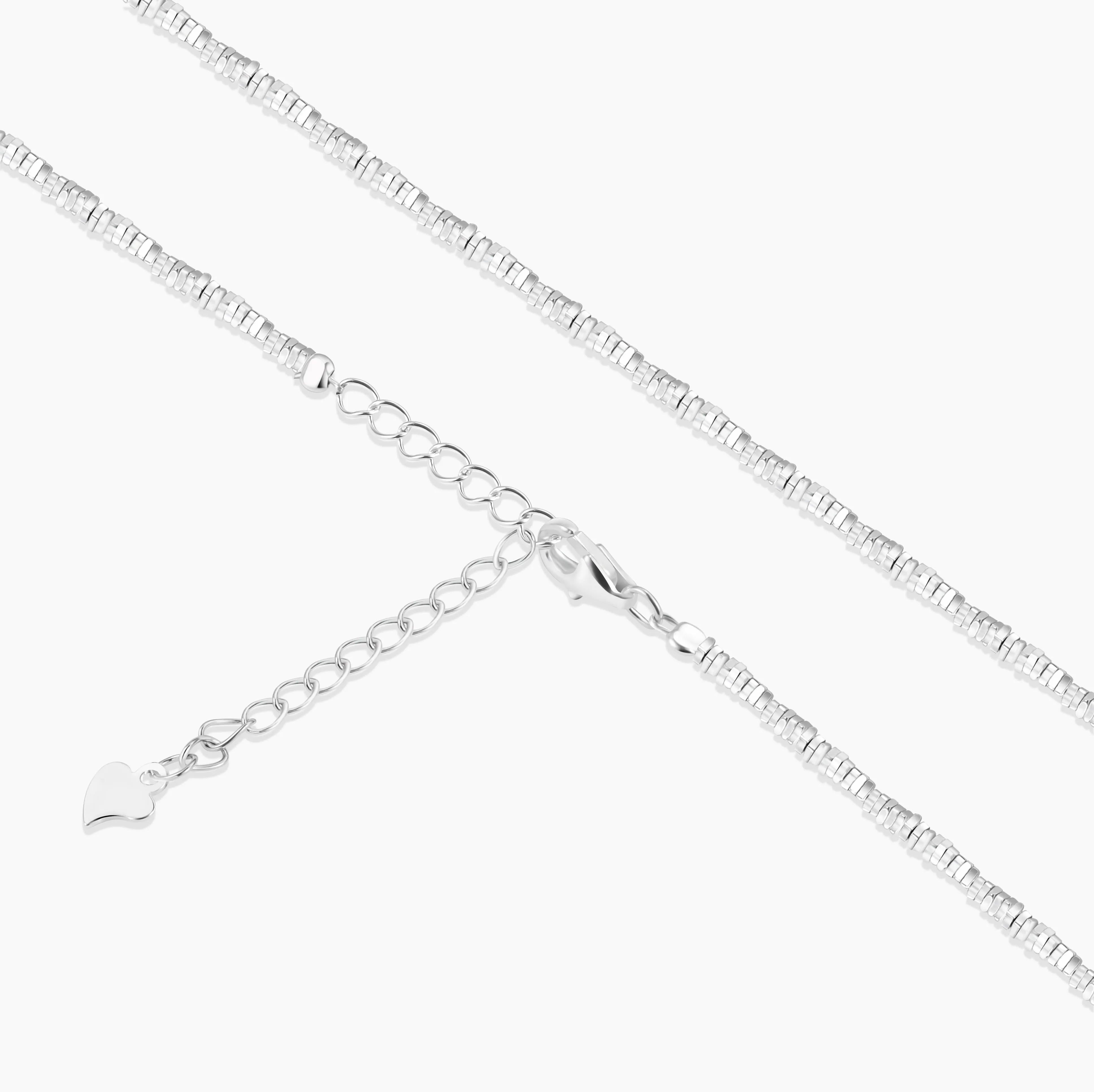 Irregular Silver Nugget Necklace