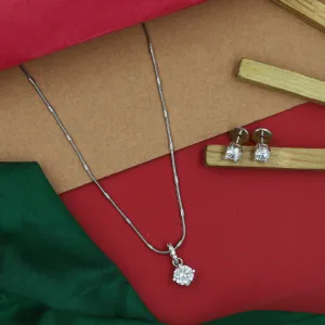 Light Zircon/AD Pendant Set 16249-69