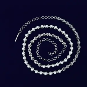 Long Neck Zircon/AD Necklace Set 6672-28