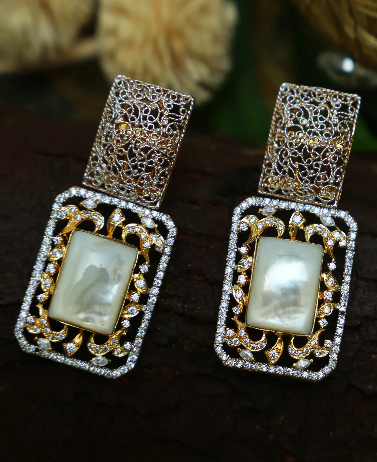 MOP Baguette Earrings
