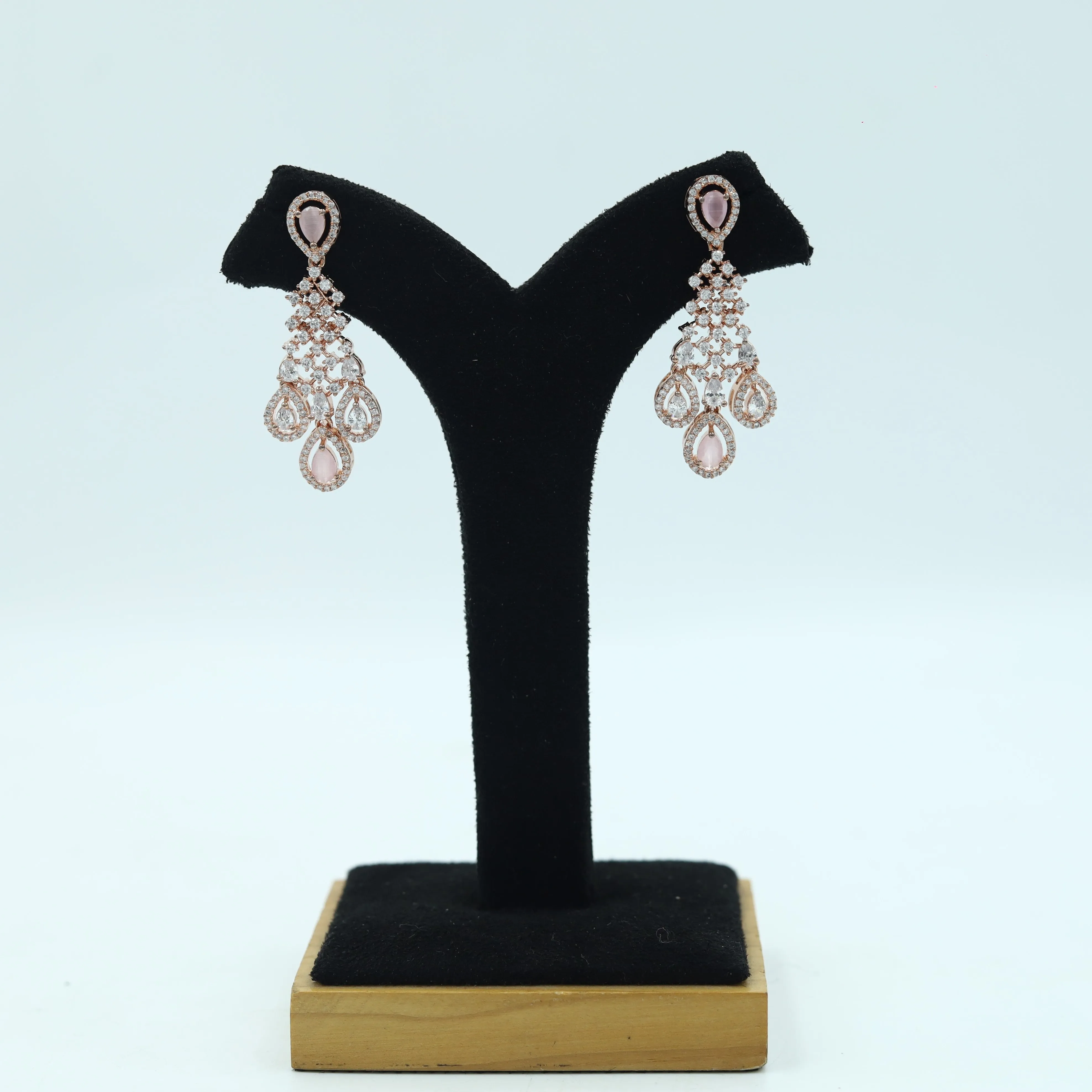 Round Neck Zircon/AD Necklace Set 4160-69