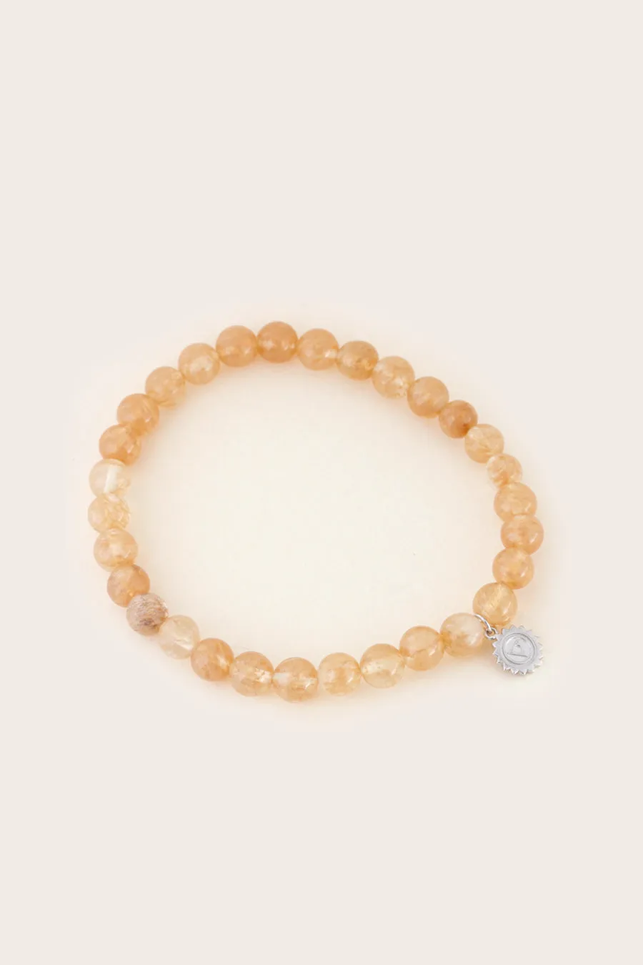 Solar Plexus Chakra Bracelet Silver