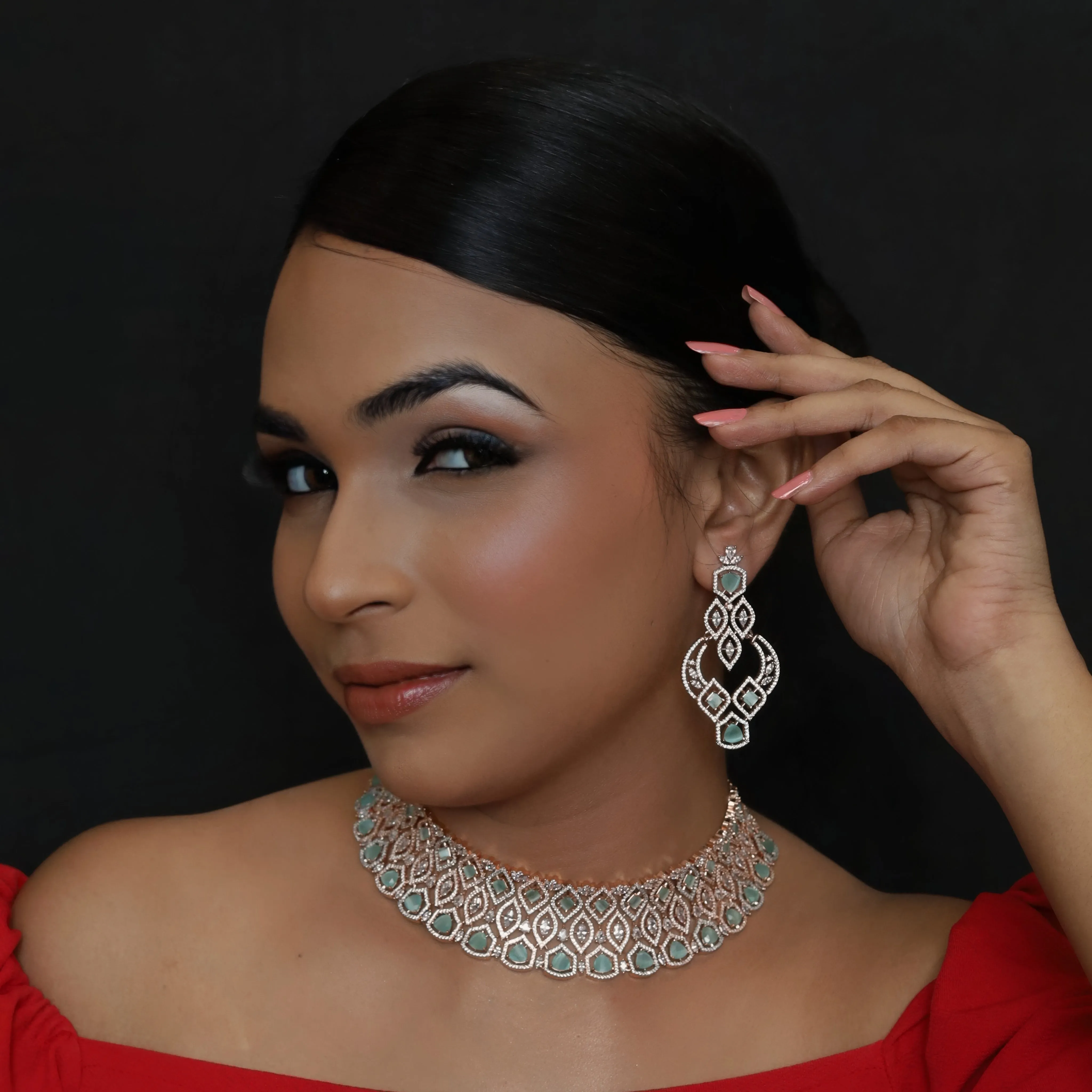 Zircon/AD Choker Set 13165-9968
